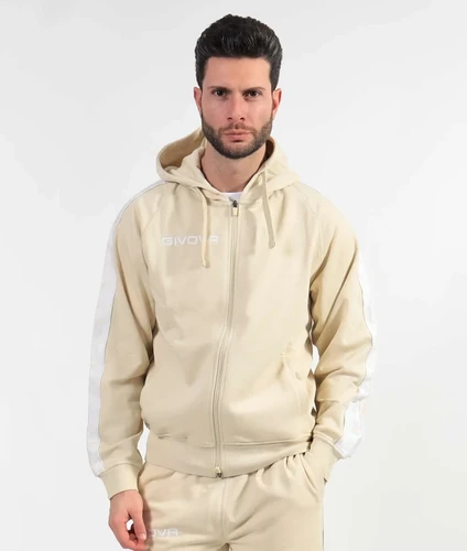 Sweat zippé Givova BAND BA014-ZIP SABLE