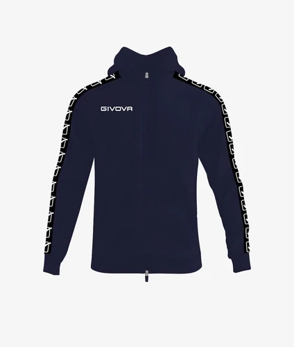Sweat zippé Givova BAND BA014-ZIP BLEU NOIR
