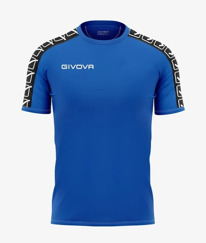 T-shirt Givova POLY BAND BLEU AZUR BLANC