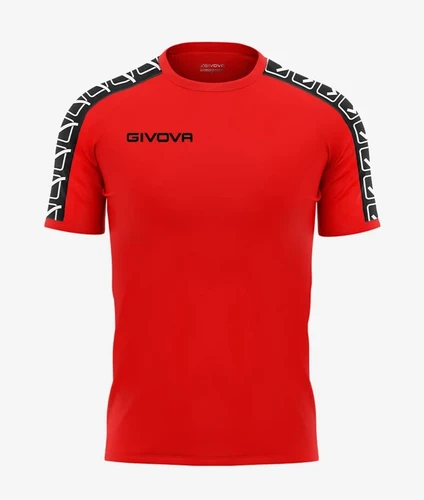T-shirt Givova POLY BAND ROUGE BLANC