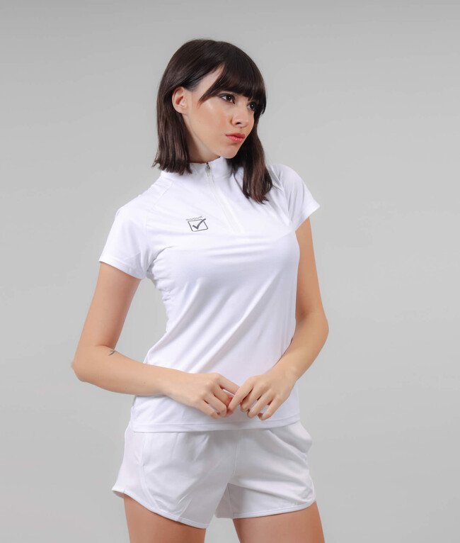 T-shirt femme GIVOVA COREA FIT018, coloris BLANC, code fournisseur 0003