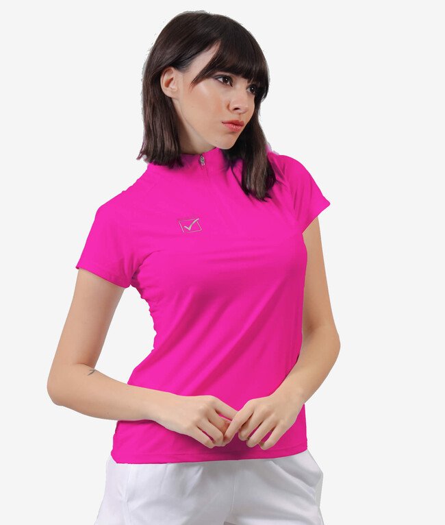 T-shirt femme GIVOVA COREA FIT018, coloris FUCHSIA, code fournisseur 0006