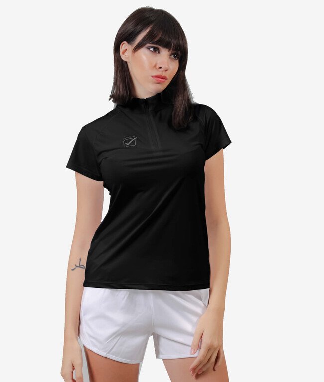 T-shirt femme GIVOVA COREA FIT018, coloris NOIR, code fournisseur 0010