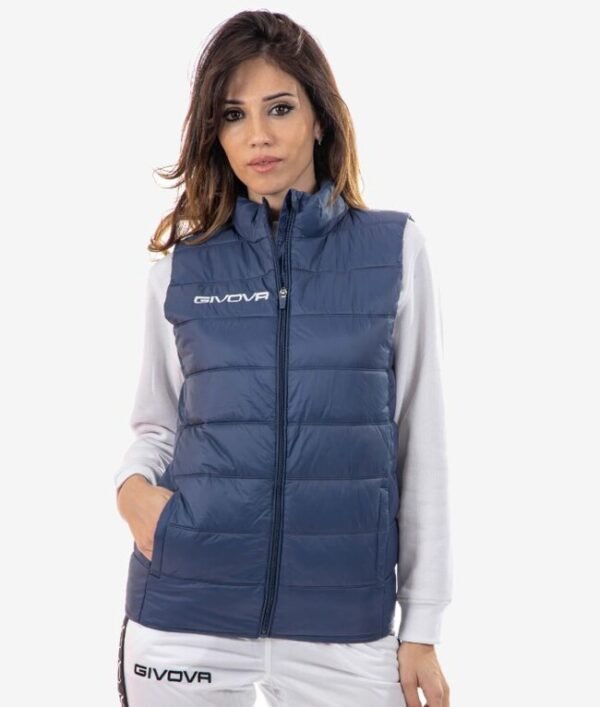 Veste sans manches GIVOVA SPAGNA G016, coloris Bleu, référence 0004