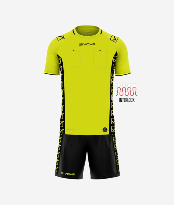 Ensemble arbitre GIVOVA KITA09 coloris JAUNE FLUO code 0019
