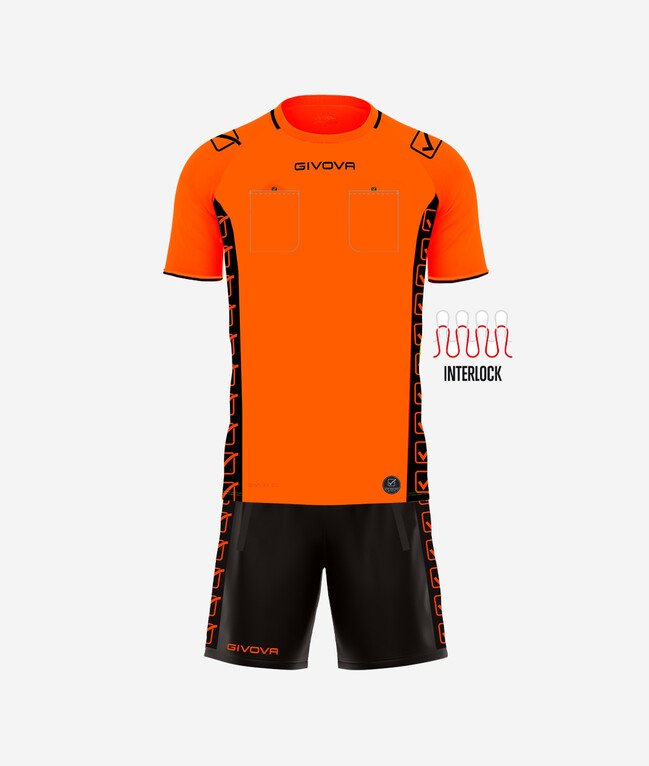 Ensemble arbitre GIVOVA KITA09 coloris ORANGE FLUO code 0028