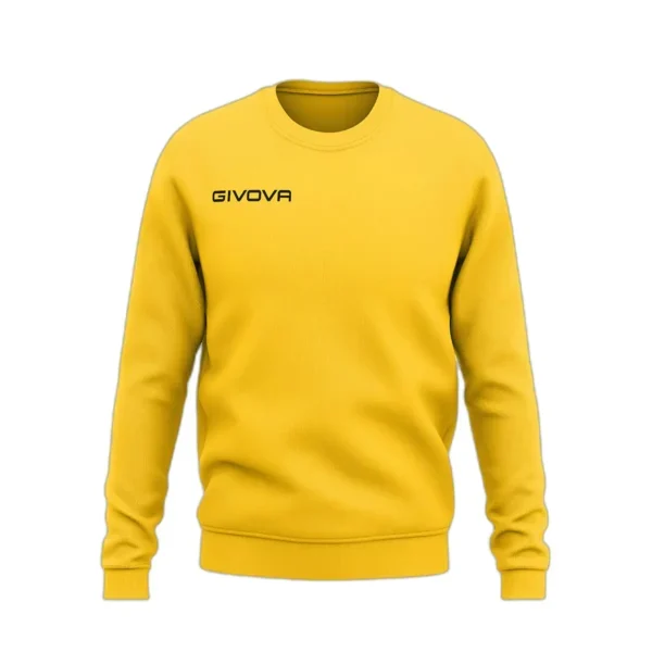 Haut polaire col rond GIVOVA ONE MA019FS, coloris JAUNE FONCÉ, code 0055