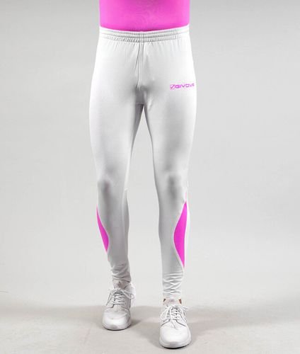 Pantalon Givova Running Long LR03 BLANC FUCHSIA