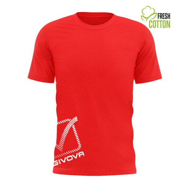 T-shirt Givova coton Reflective MA029 ROUGE