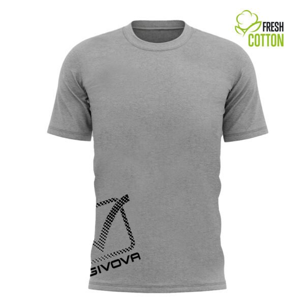 T-shirt Givova coton Reflective MA029 GRIS CHINE CLAIR