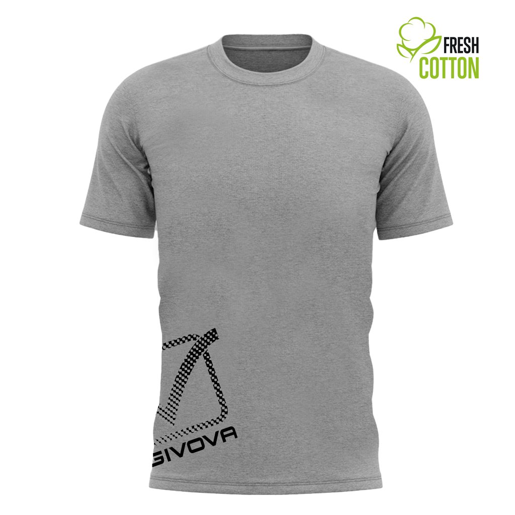 T-shirt Givova coton Reflective MA029 GRIS CHINE CLAIR