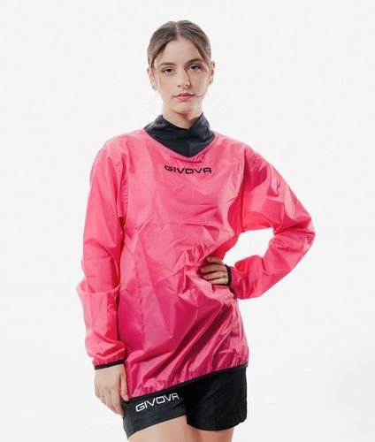 Veste imperméable Givova col côtelé RJC01 fuchsia